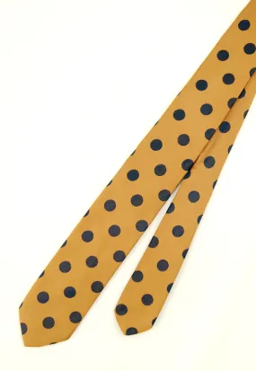 1950s Navy Polka Dot Tie