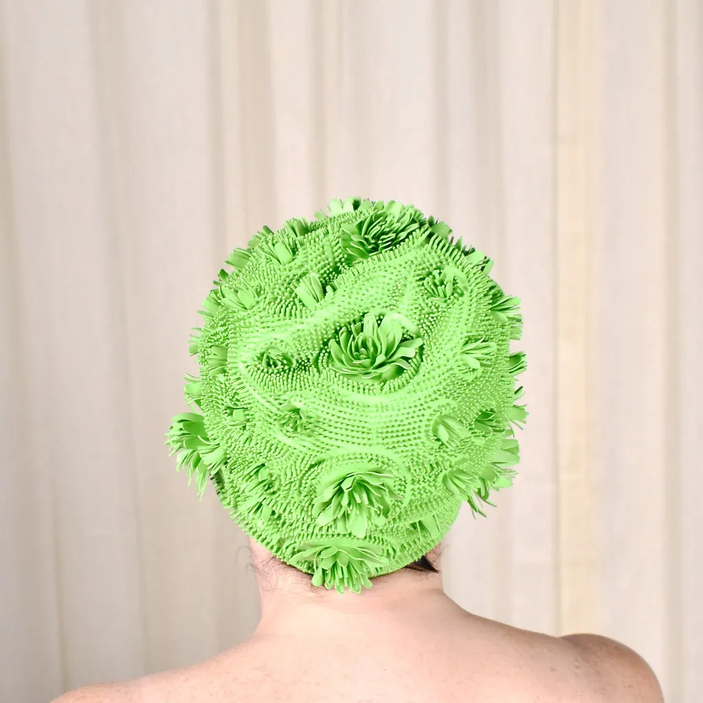 1950s Playtex Vintage Lily Pad Swim Cap