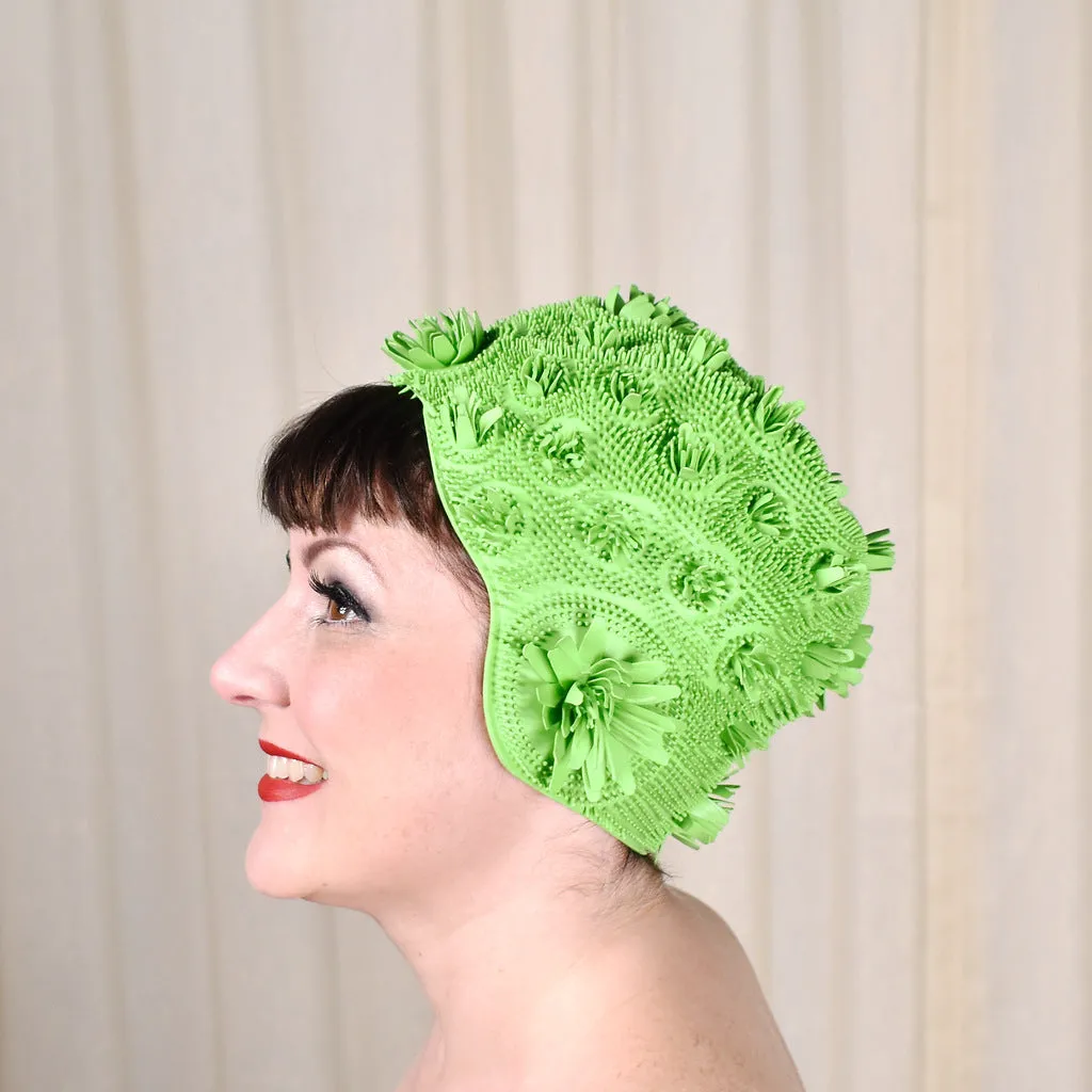 1950s Playtex Vintage Lily Pad Swim Cap