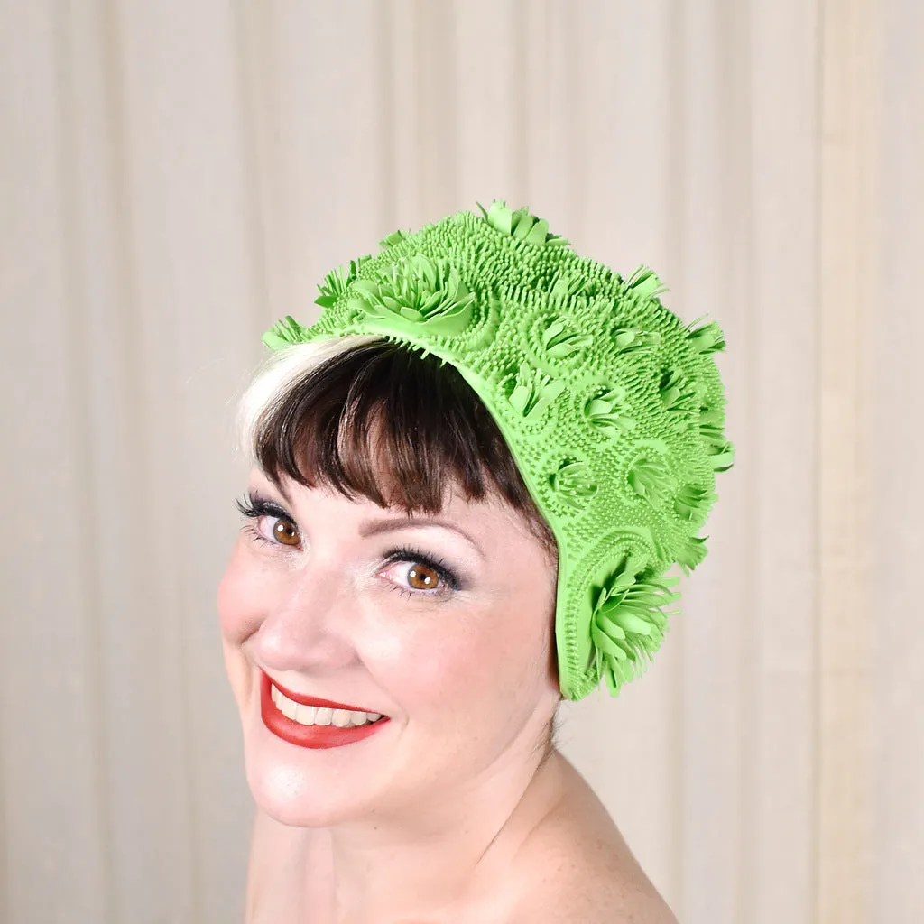 1950s Playtex Vintage Lily Pad Swim Cap