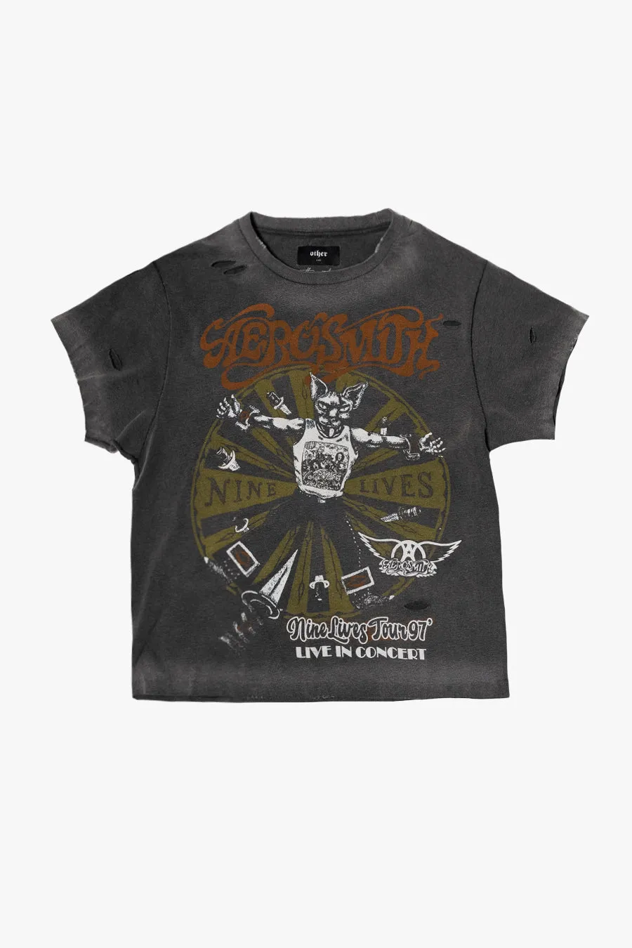 Aerosmith Nine Lives Tour 97 Vintage T-Shirt