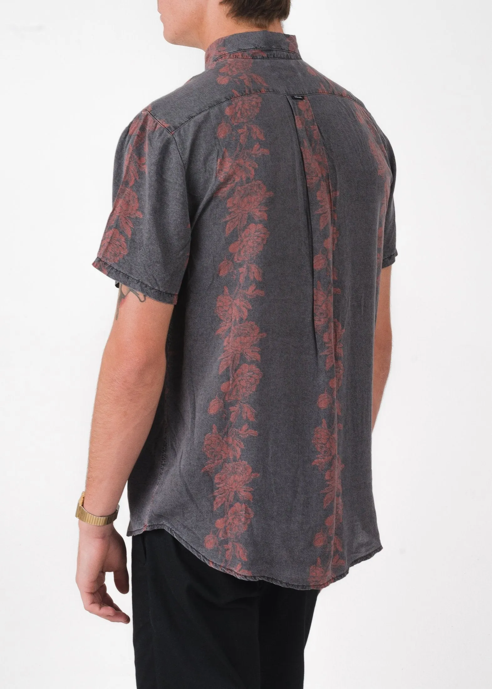 Afends Mens Rose Chain - Short Sleeve Shirt