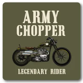 Army Chopper Motorbike Coaster