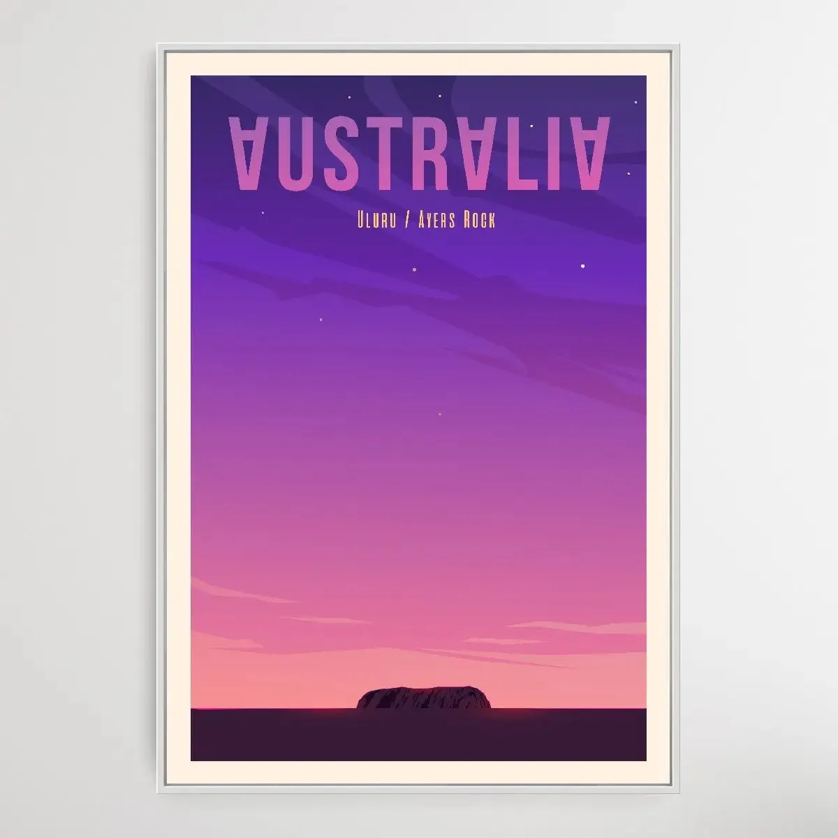 Australia - Vintage Style Travel Print