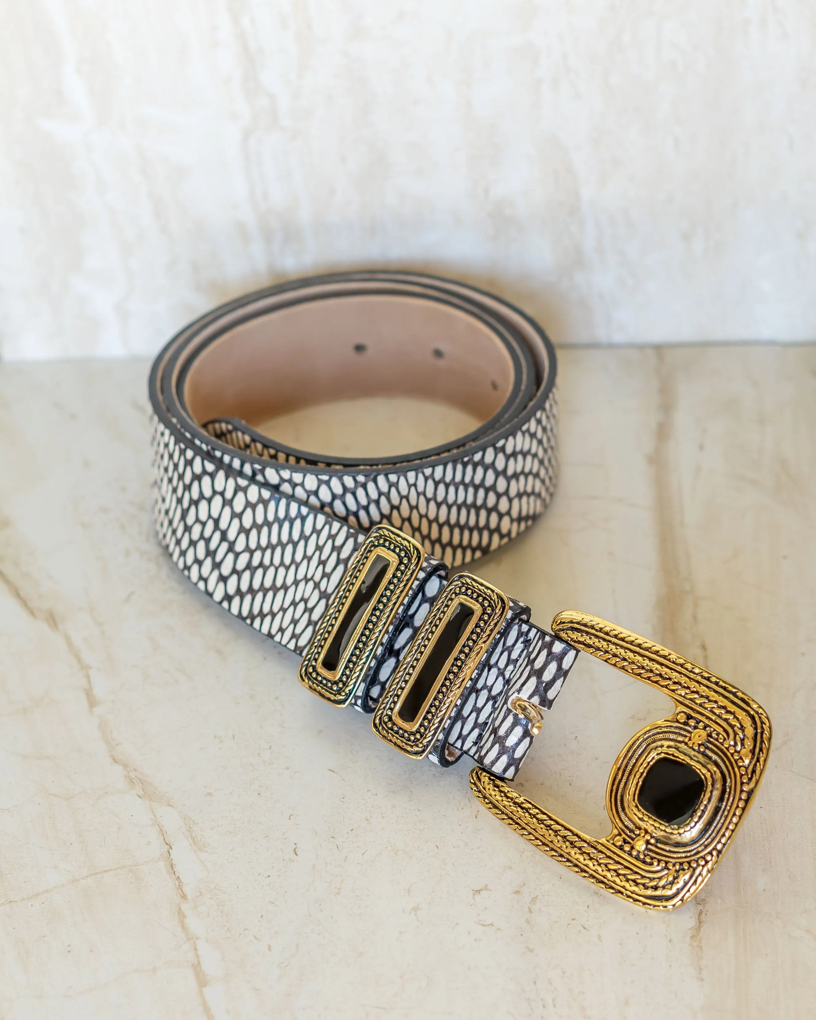 Cobra Belt - black and white