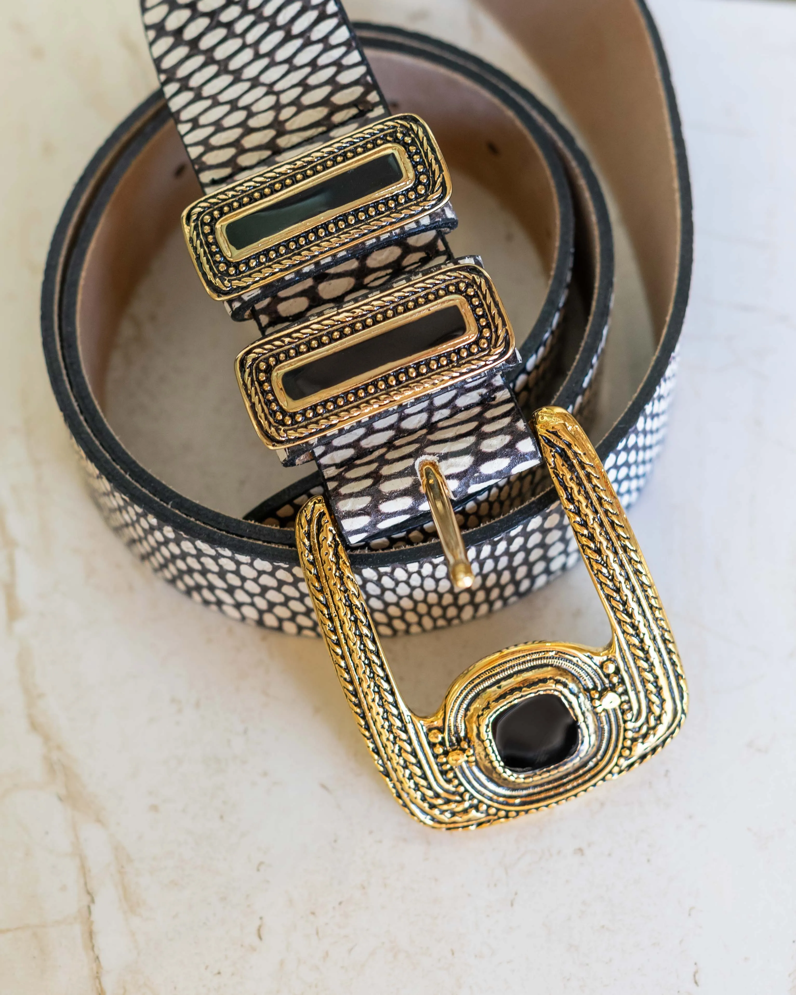 Cobra Belt - black and white