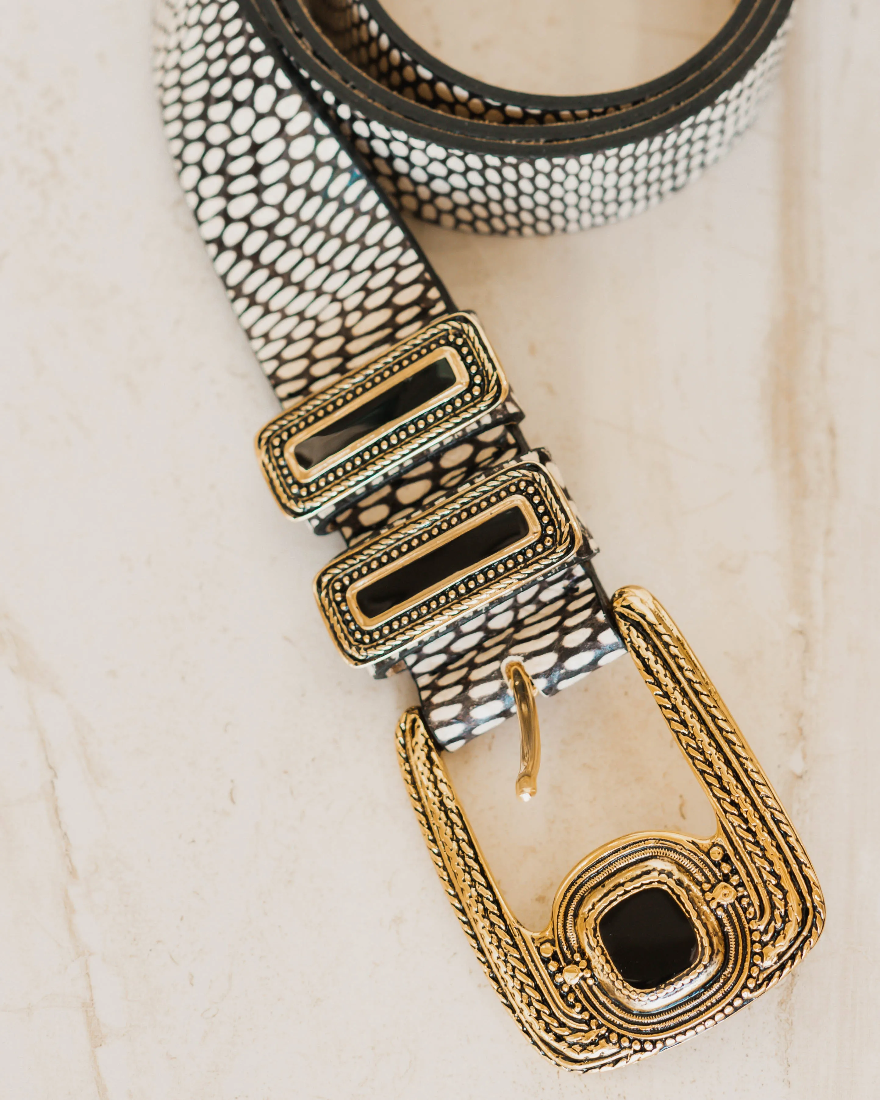 Cobra Belt - black and white