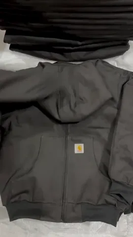 Custom handpick Carhartt style  rework black hooded jackets