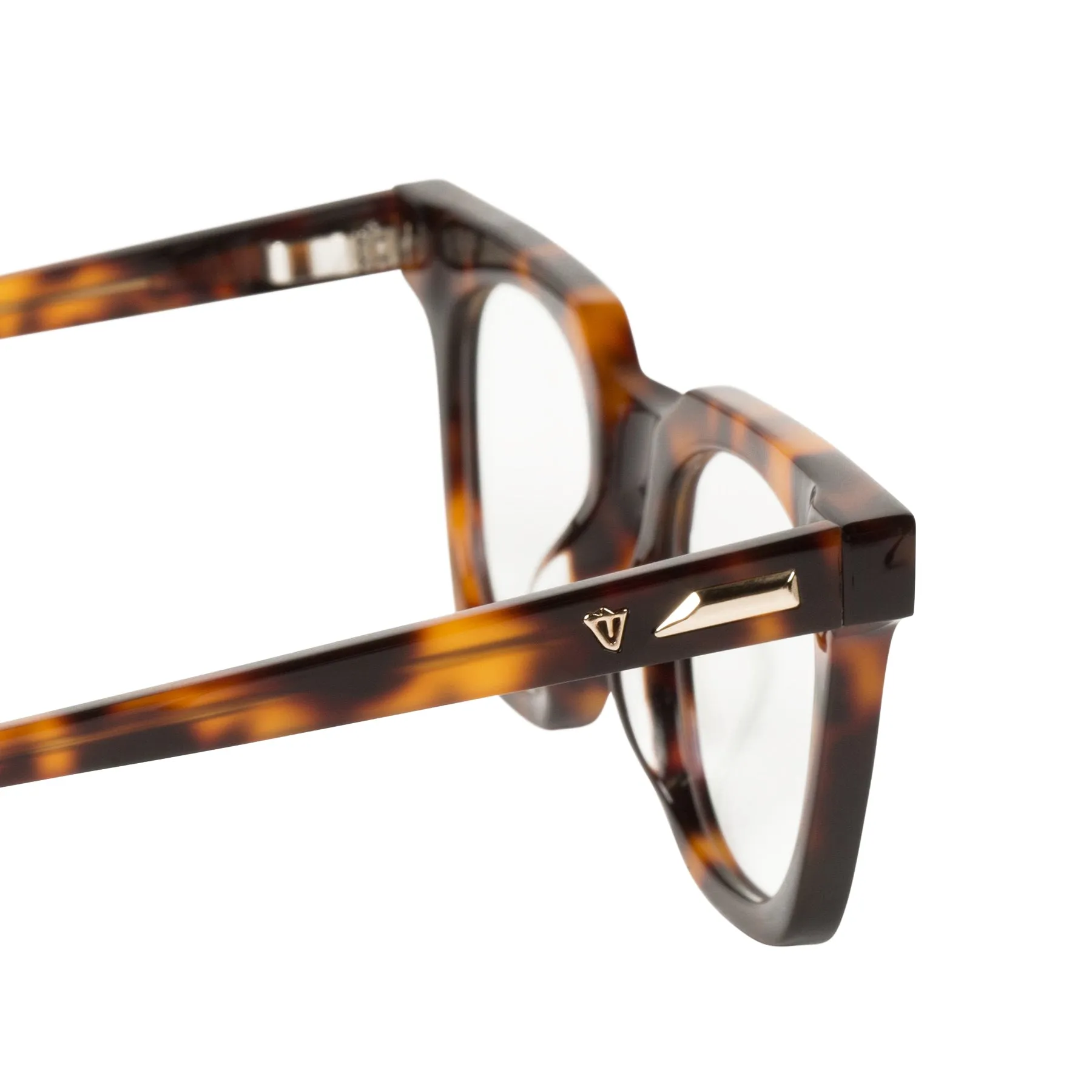 Dylan Kain | Optics - Vintage Tort w. Gold Metal Trim / Clear Lens