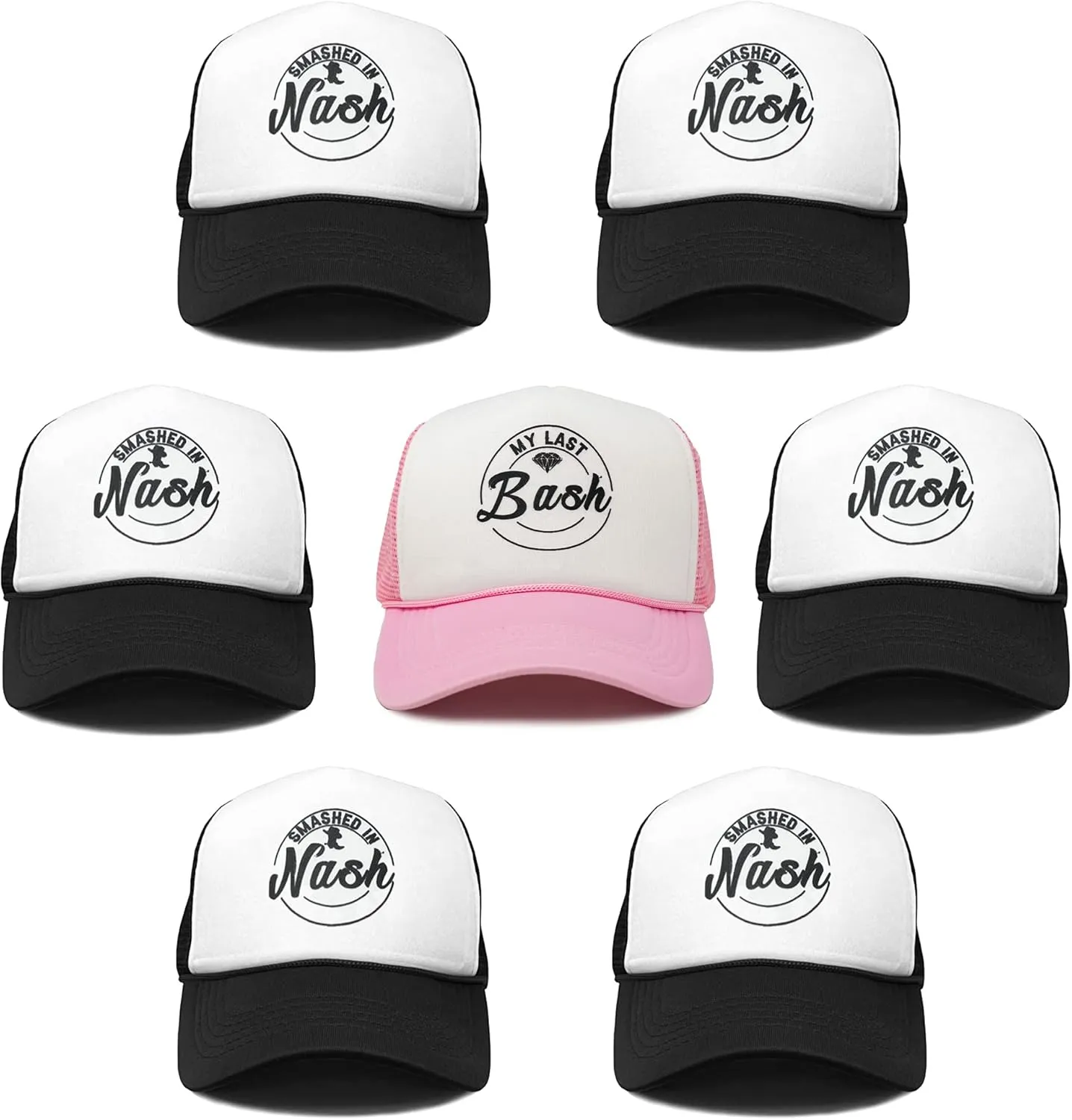 Funky Junque Trucker Hats Women Baseball Cap Bachelorette Party Favors Bridal Shower Decorations Mesh Snapback Summer