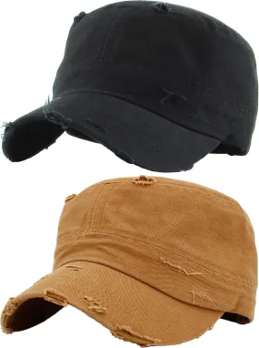 Funky Junque Vintage Military Style Cadet Hat