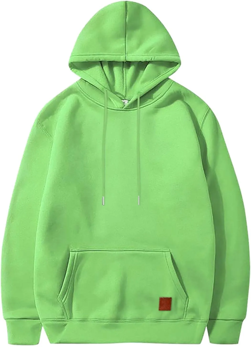 Fxbar Men's Zip-up Hooded Sweatshirts Full-Zip Hoodie Long Sleeve Solid Color Drawstring Casual Hoodies for Men