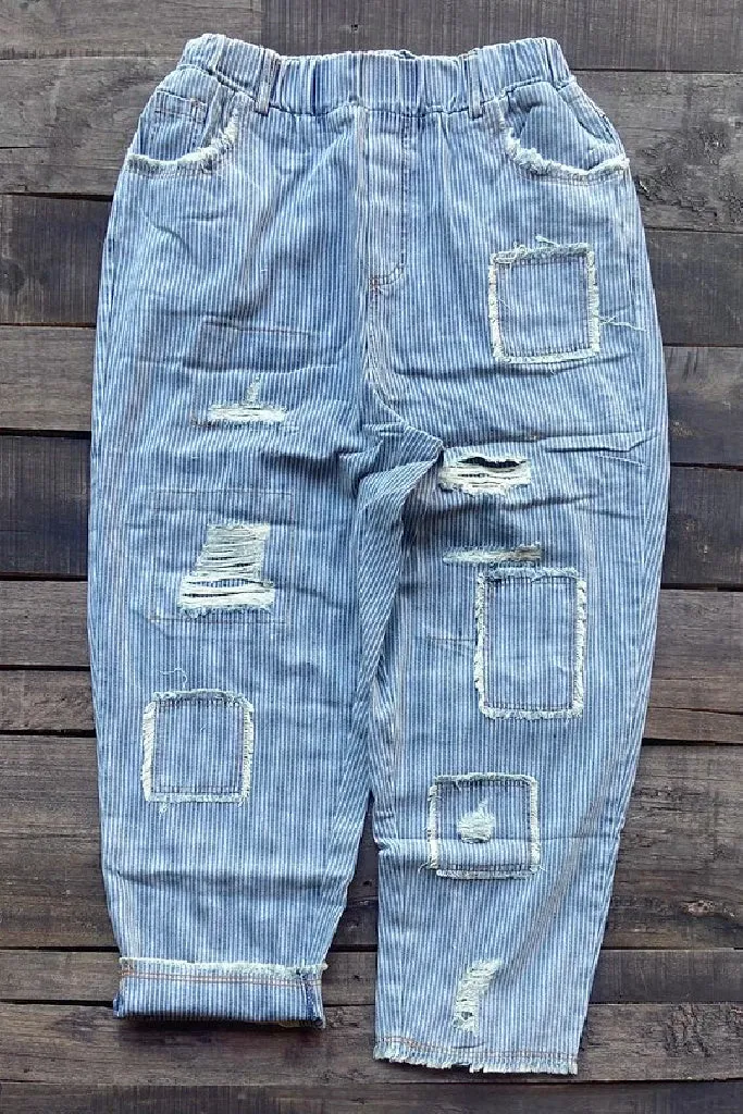 JG- On The Road Striped Pants