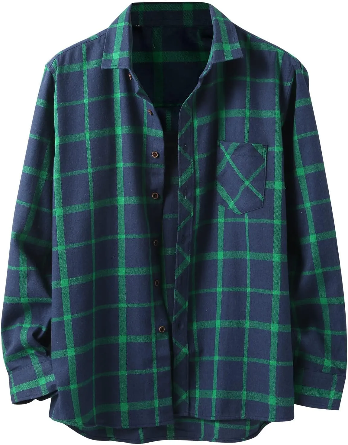 LCMTWX Men's Fleece Flannel Jackets Square Printing Lightweight Breathable Long Sleeve Lapel Formal Heavy Warm Fleece