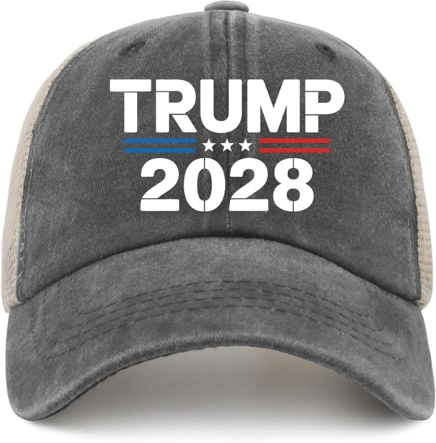 Made in US Pro Tru-mp 2028 President America Hats for Men Baseball Cap Stylish Washed Workout Hats