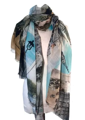 NYC Postcards Scarf