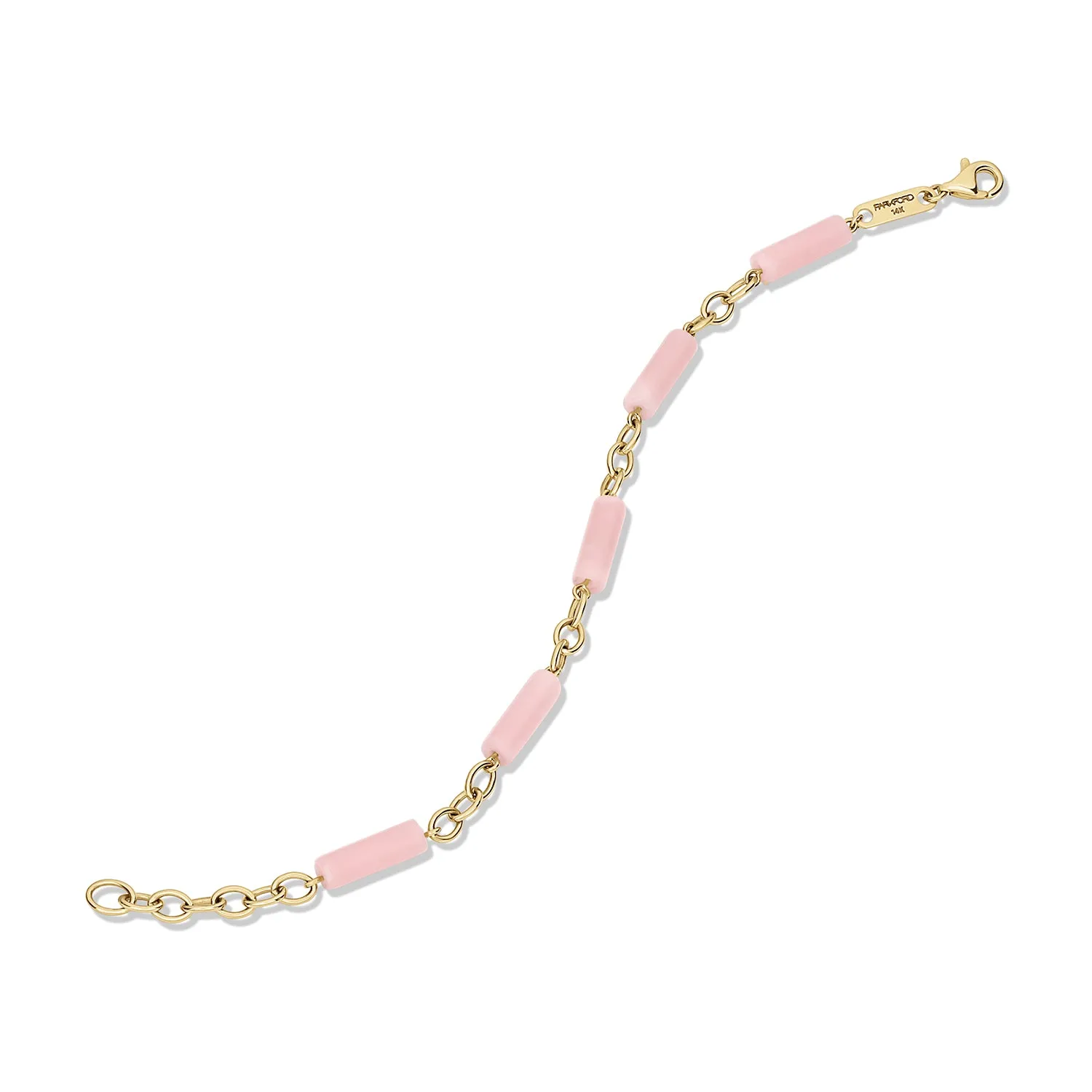 Palace Bead Bracelet Pink Opal