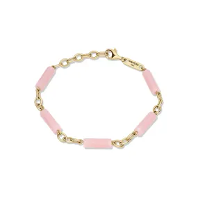 Palace Bead Bracelet Pink Opal