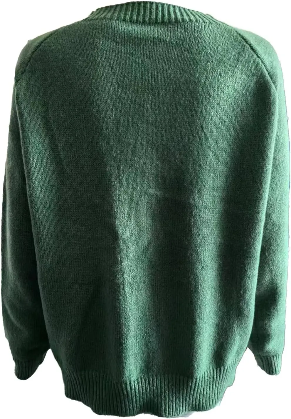 PETYCZEN Womens Fair Isle Sweater Vintage Long Sleeve Mock Neck Sweater Casual Loose Pullover Tops Cozy Warm Knit Sweater