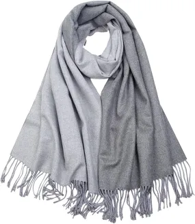PFLife Cashmere Scarf for Women Wool Scarf Christmas Gift Box Double-sided Style Tassels Winter Thick Oversized Scarves Wraps
