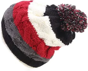 Qianmome Beanie Knitted Winter Pompom Pom Pom Handmade Beanie Casual Cap Skullies Bonnet