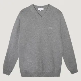 "Amour" Frenay Recycled Wool Sweater (Medium Heather Grey)