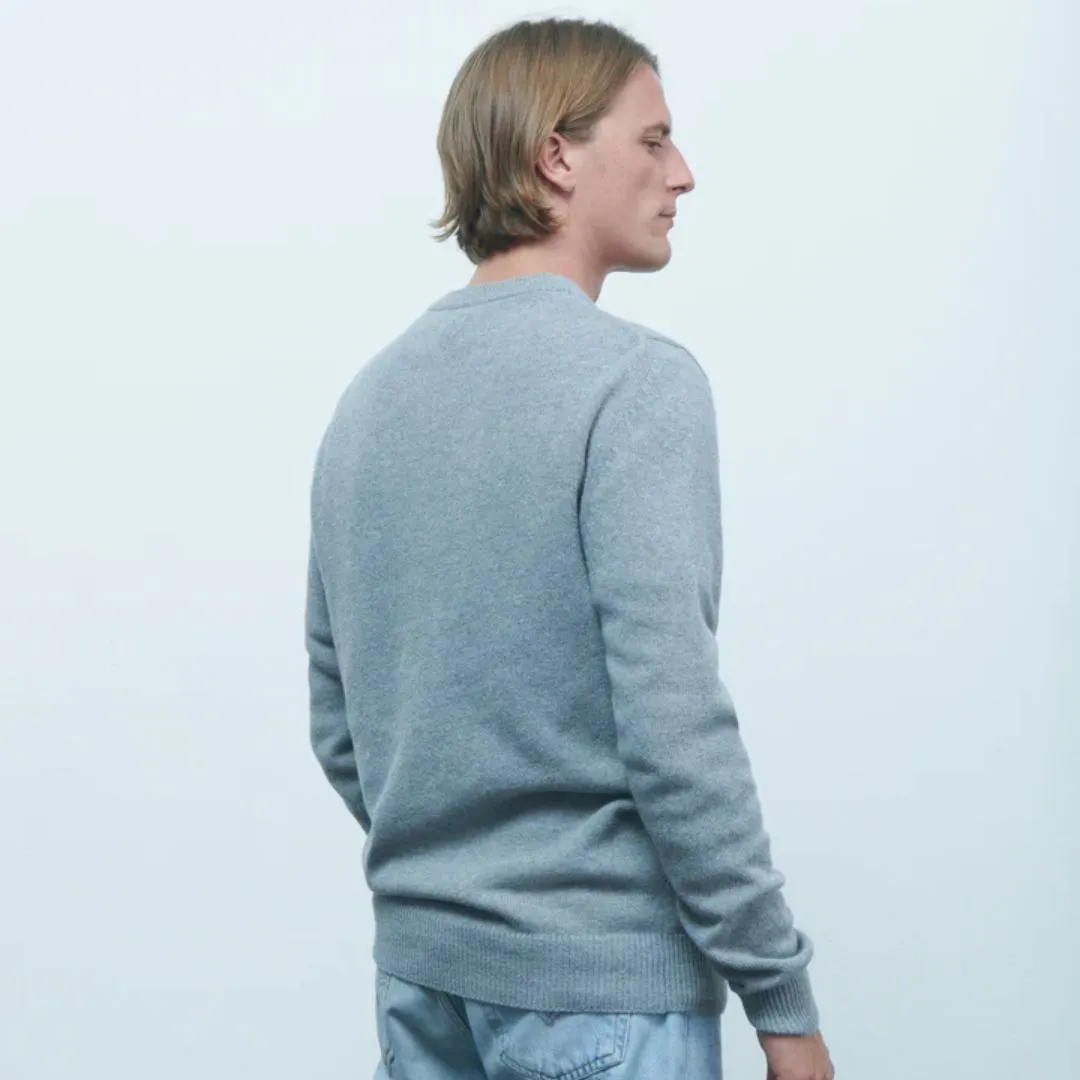 "Amour" Frenay Recycled Wool Sweater (Medium Heather Grey)