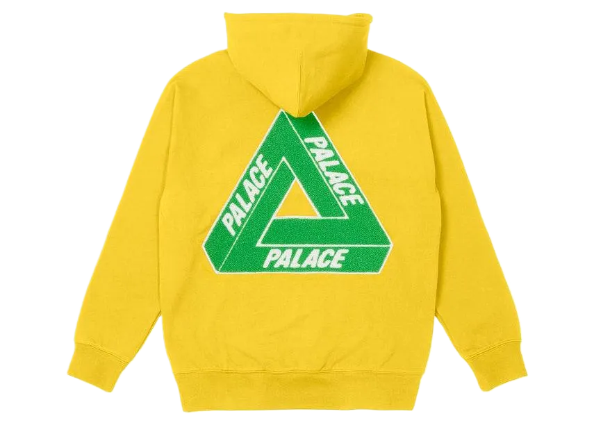 "Palace Tri-Chenille Hood (FW21) Yellow"