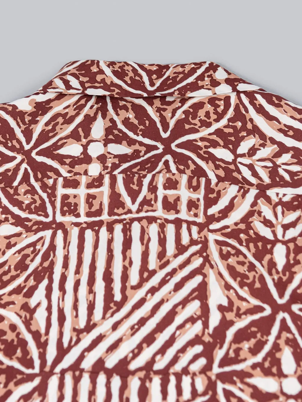 Sun Surf Polynesian Tapa Design Hawaiian Shirt Brown