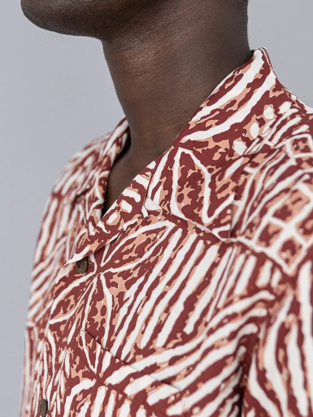 Sun Surf Polynesian Tapa Design Hawaiian Shirt Brown
