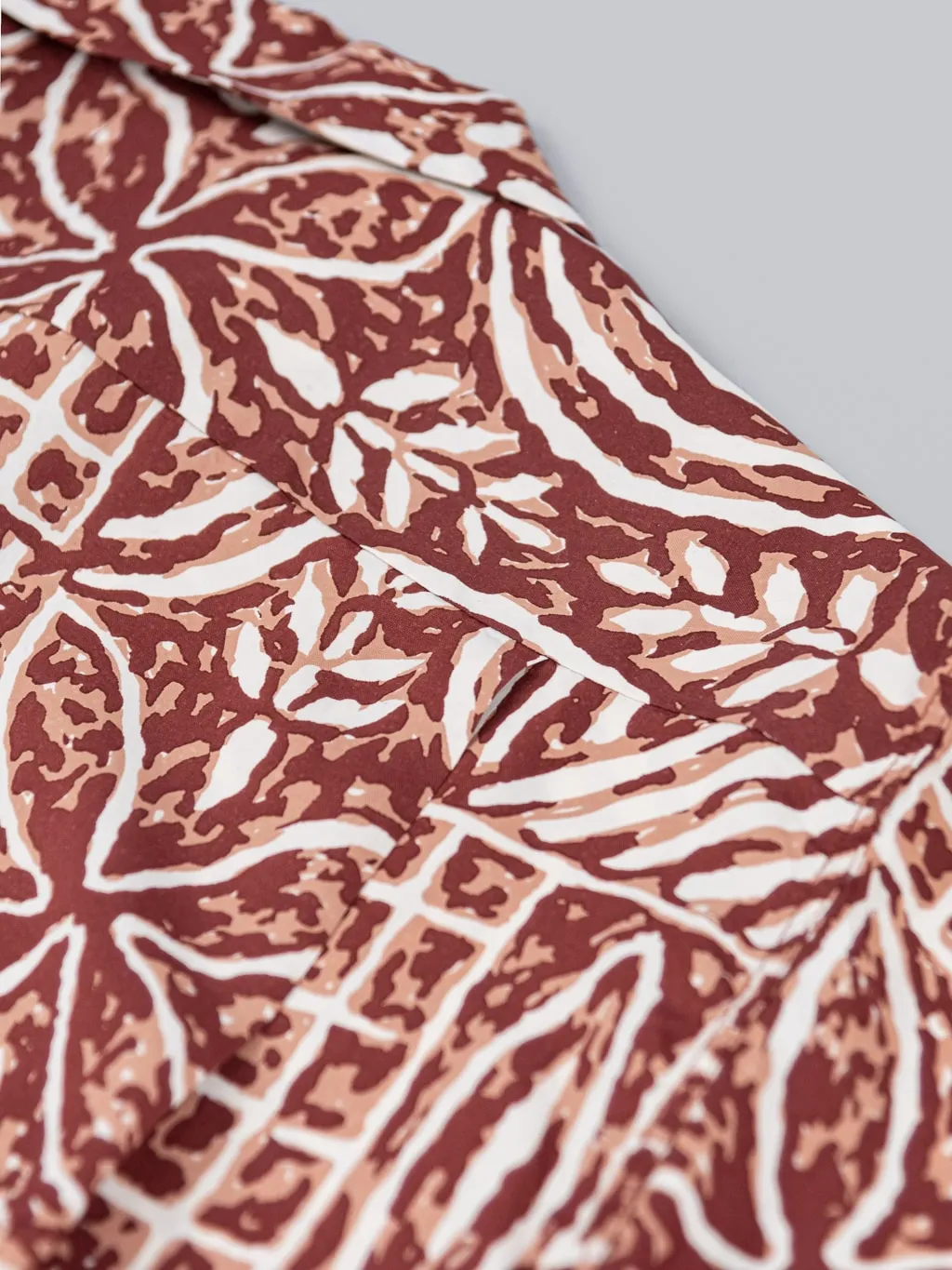 Sun Surf Polynesian Tapa Design Hawaiian Shirt Brown