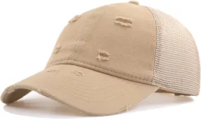 TSSGBL Vintage Cotton Washed Baseball Caps Unstructured Low Profile Adjustable Distressed Dad Hat for Men Women S-M-L-XXL