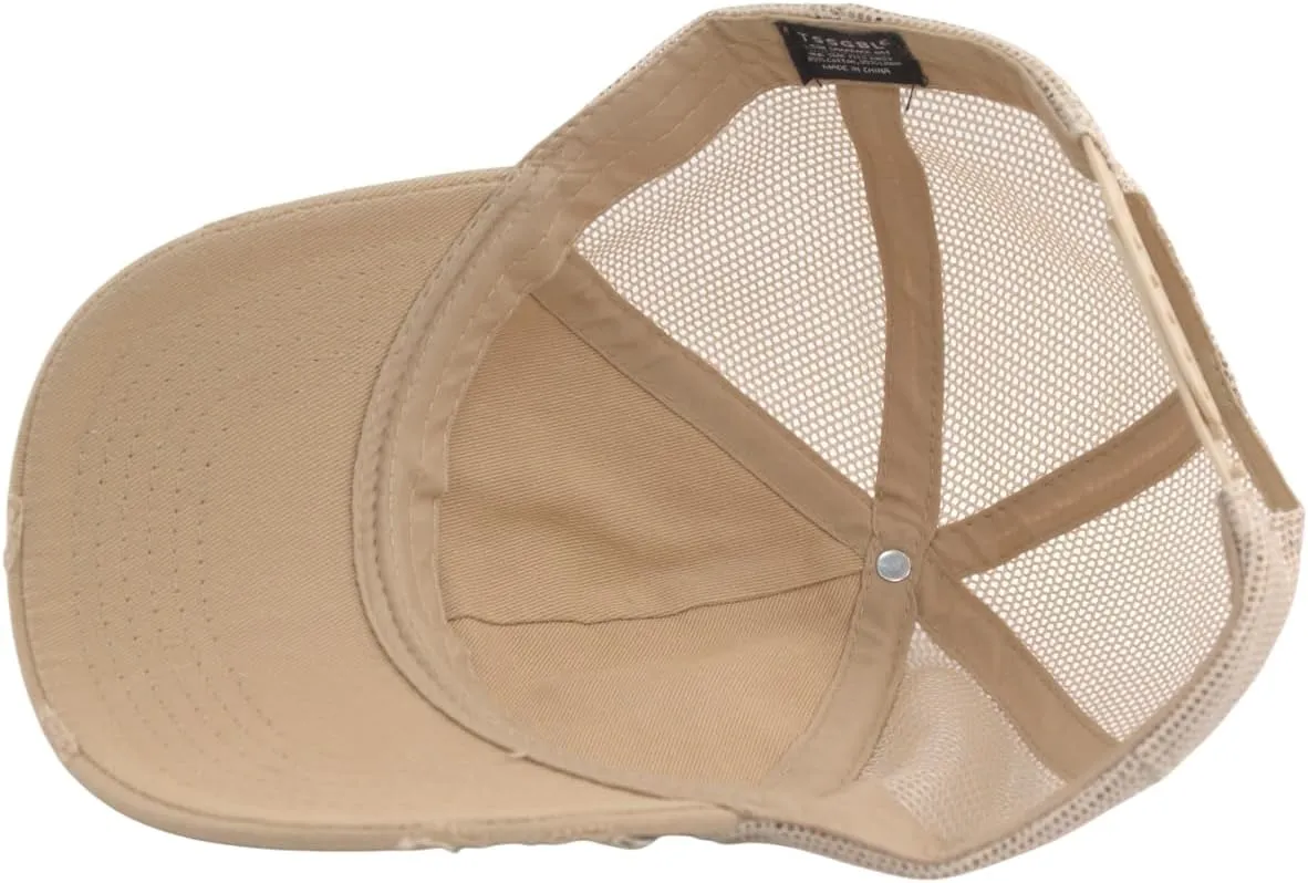 TSSGBL Vintage Cotton Washed Baseball Caps Unstructured Low Profile Adjustable Distressed Dad Hat for Men Women S-M-L-XXL