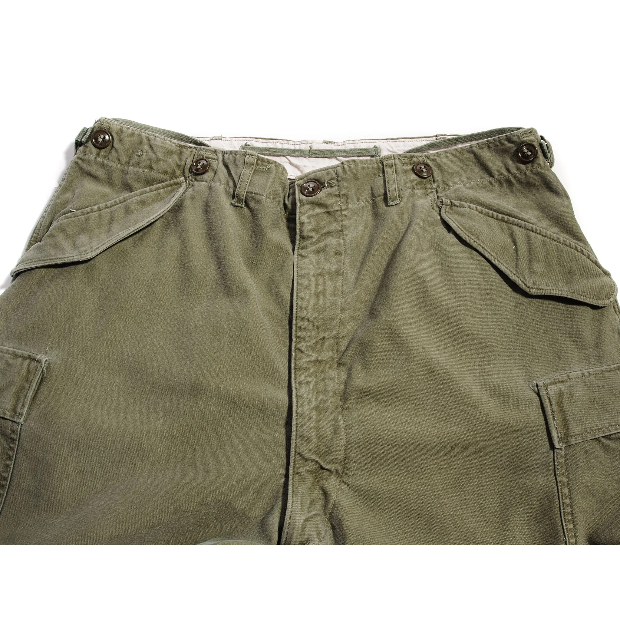 US ARMY FIELD TROUSERS PANTS M-1951 M51 1950'S KOREAN WAR SIZE LARGE SHORT