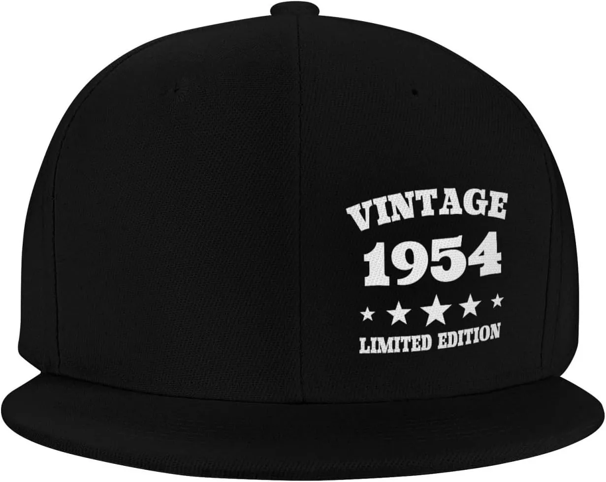 Vintage 1956 Birthday Gifts 69 Years Limited Flat Bill Brim Baseball Cap Funny Snapback Summer Beach Hat