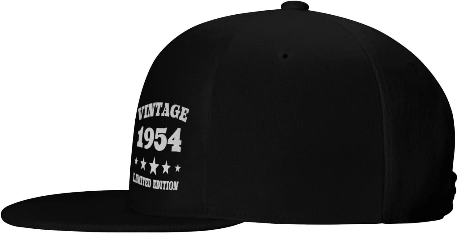 Vintage 1956 Birthday Gifts 69 Years Limited Flat Bill Brim Baseball Cap Funny Snapback Summer Beach Hat