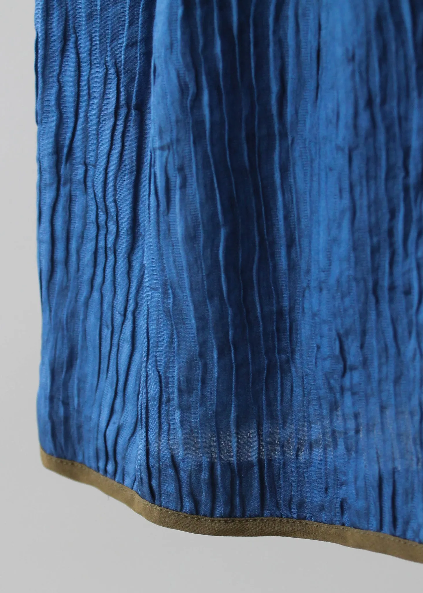 Vintage 1970s Geoffrey Beene Crinkle Silk Skirt