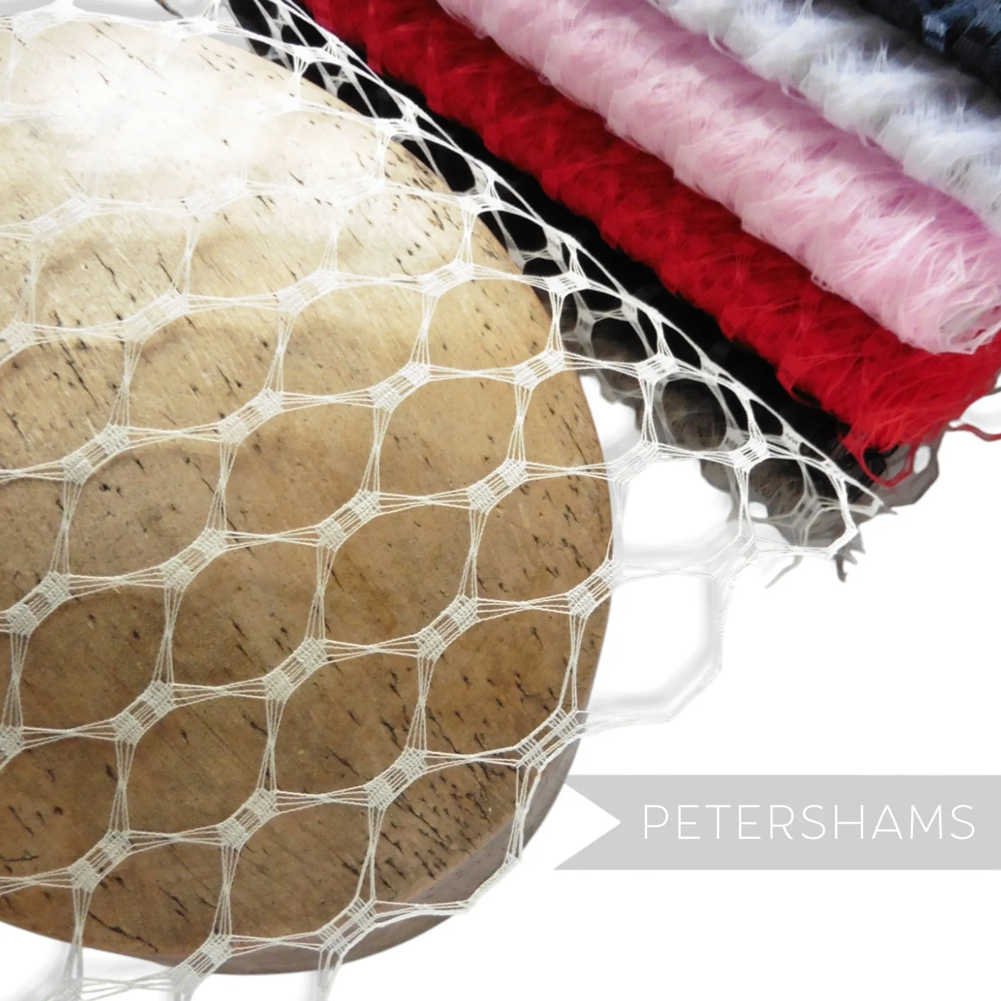 Vintage Replica Waffle Weave Veiling 23cm (9 inch) - 1m