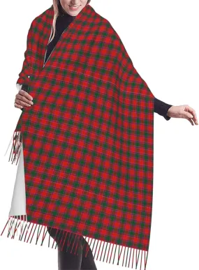 Vintage-Tartan Imitation Cashmere Tassel Scarf Winter Scarf Autumn Softest Classic Warm