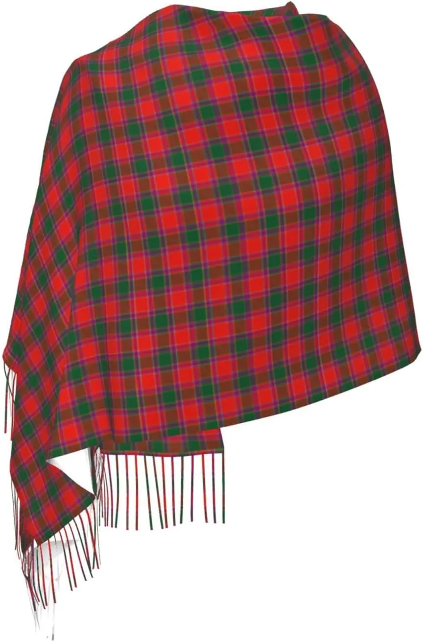 Vintage-Tartan Imitation Cashmere Tassel Scarf Winter Scarf Autumn Softest Classic Warm