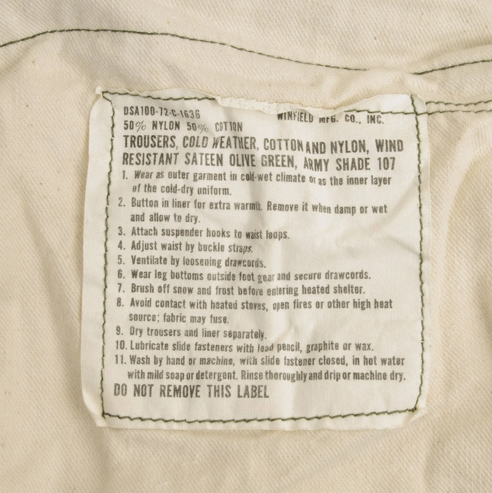 VINTAGE US ARMY FIELD TROUSERS PANTS M65 1972 VIETNAM WAR SIZE SMALL 32X29
