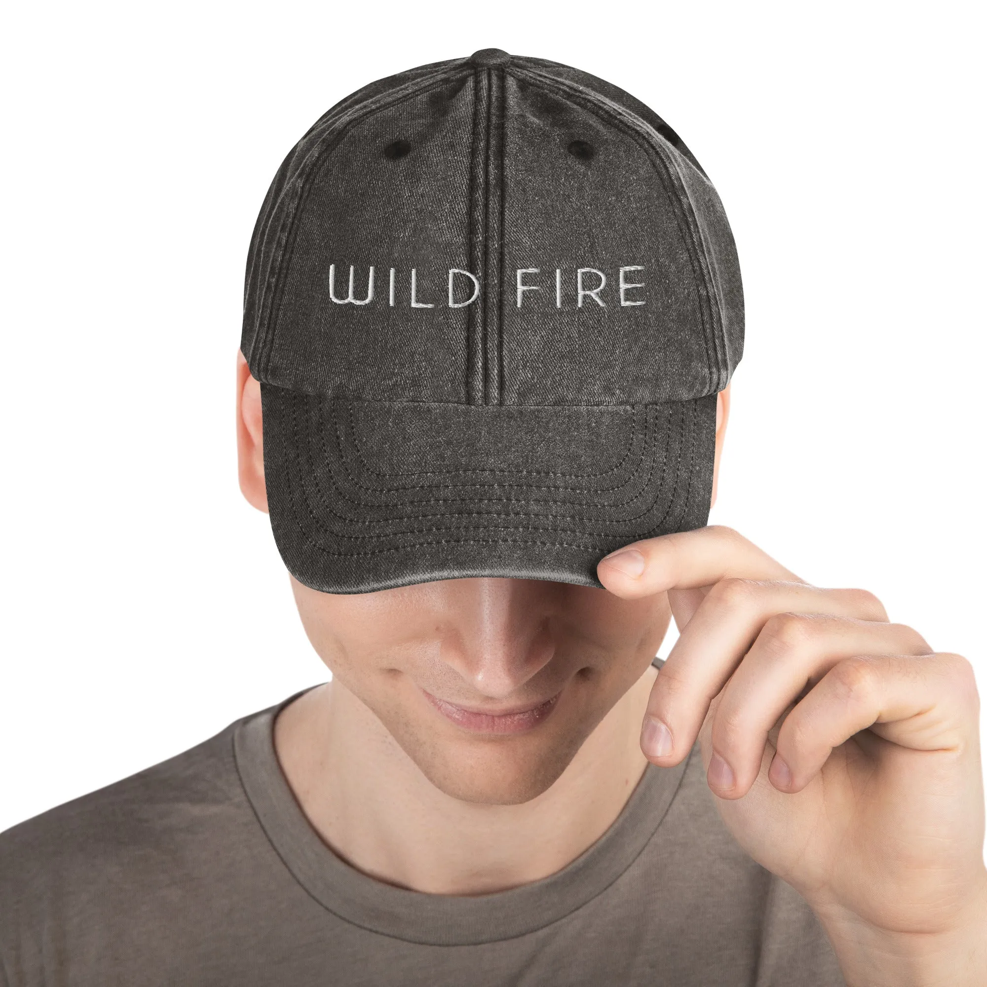 Wild Fire Embroidered Vintage Ball Cap