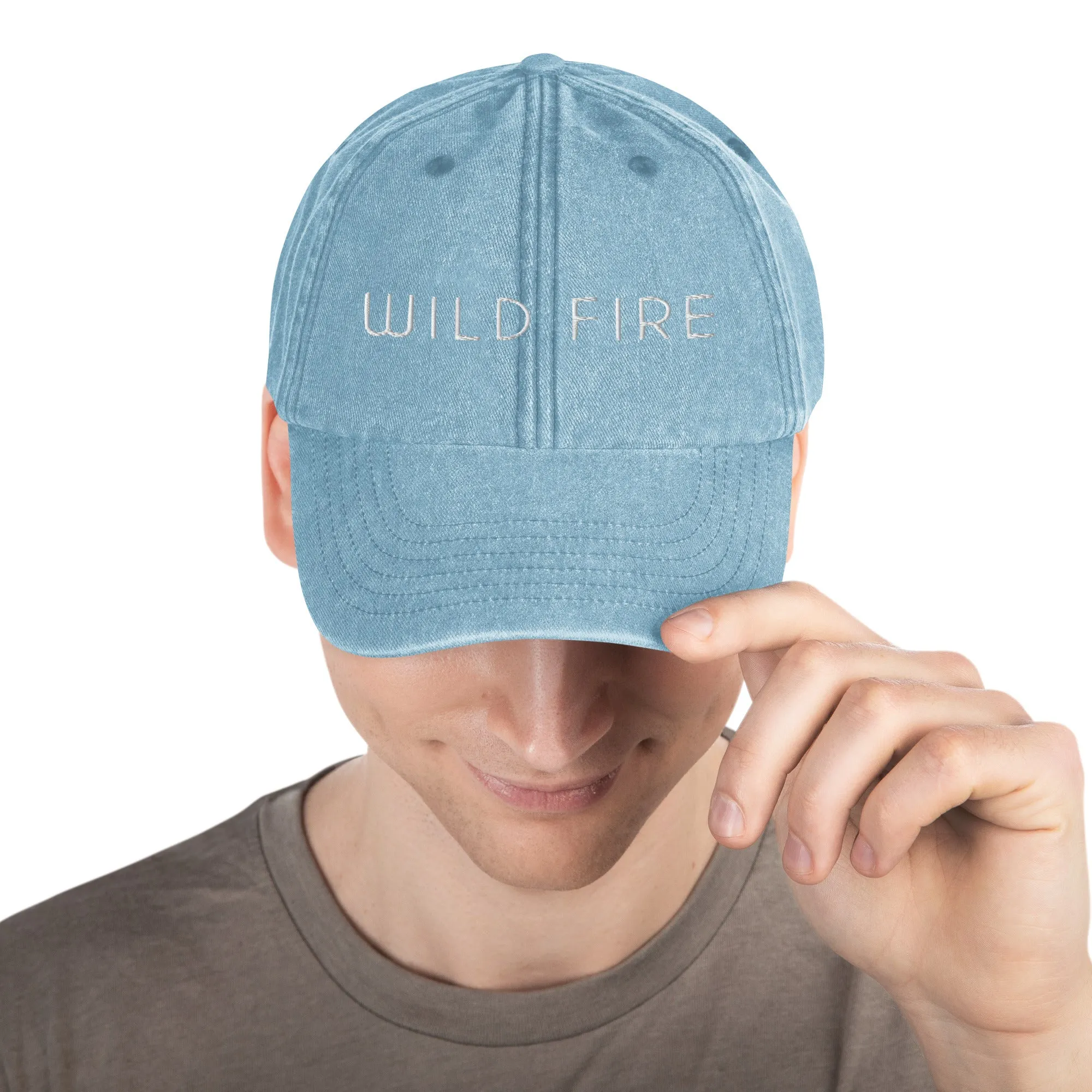 Wild Fire Embroidered Vintage Ball Cap