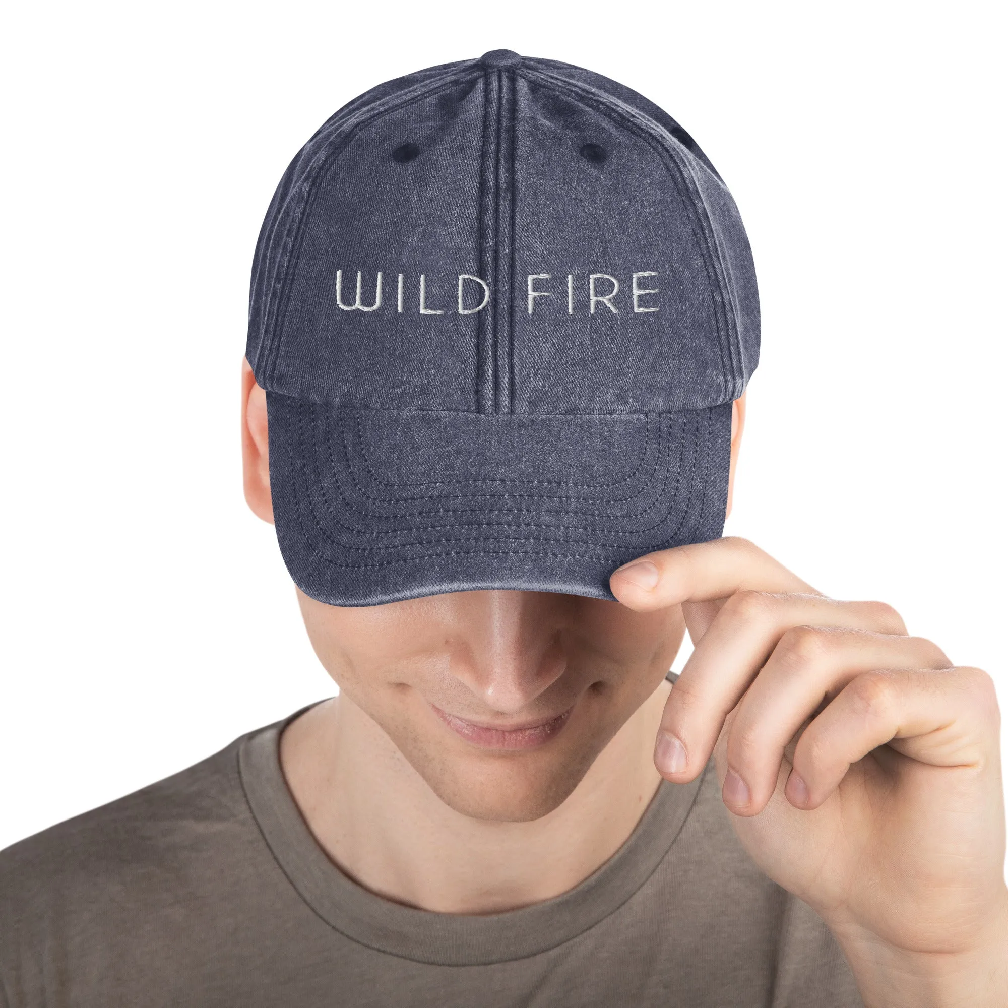 Wild Fire Embroidered Vintage Ball Cap